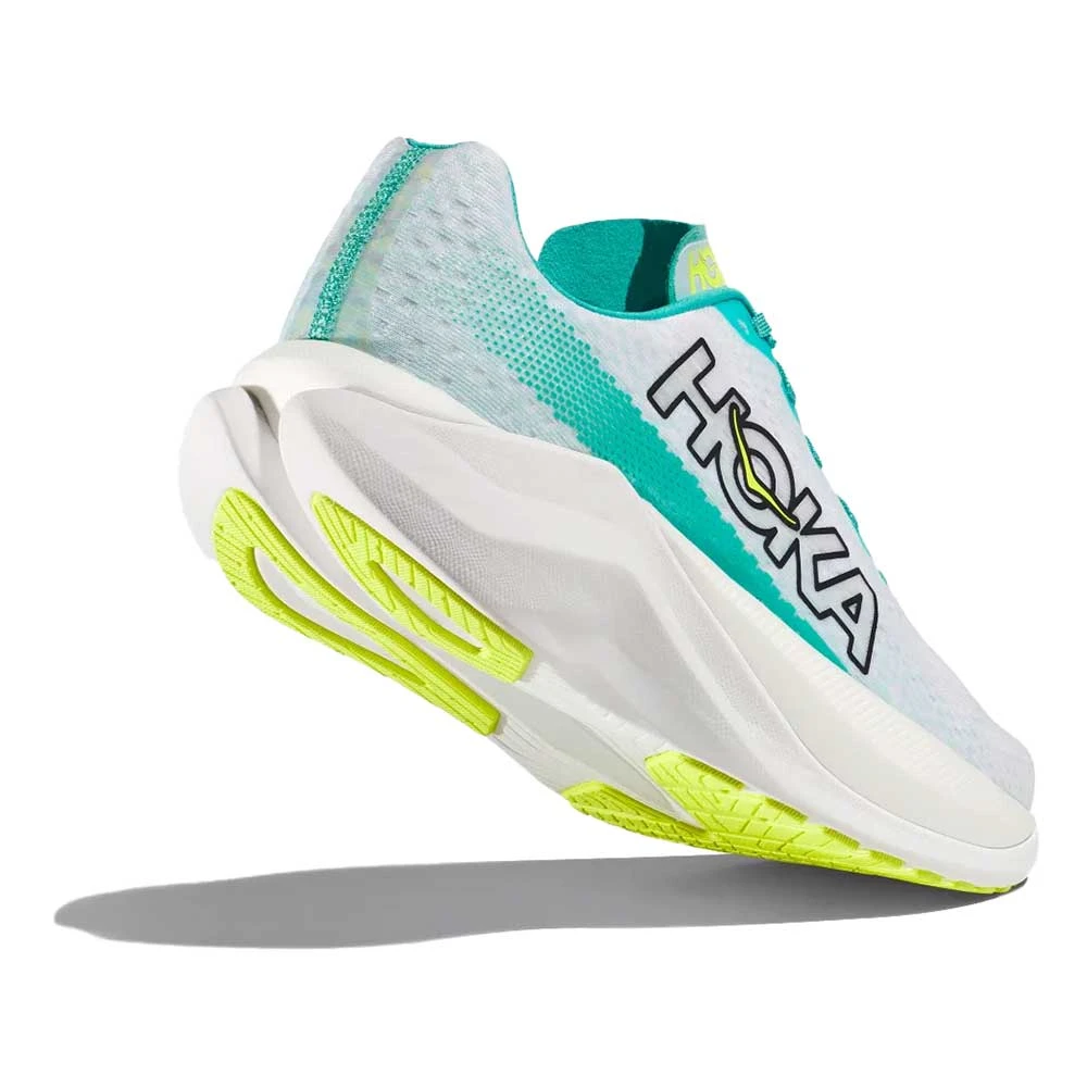 Hoka Men's Mach X Running Shoe - White/Blue Glass - Regular (D) 4 Hoka Men's Mach X Running Shoe - White/Blue Glass - Regular (D) - Image 2