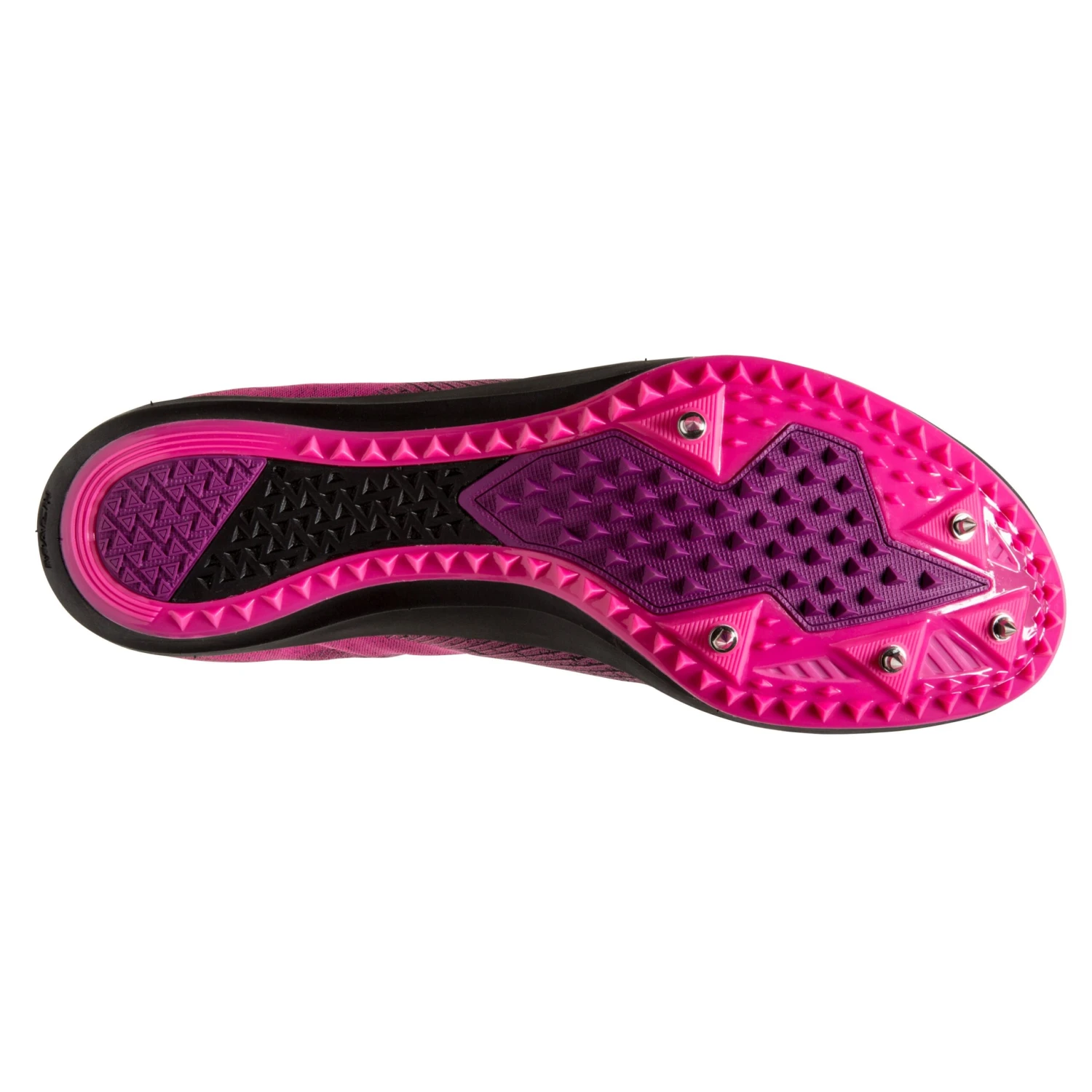 BROOKS Women's Mach 19 Track Spike - Black/Hollyhock/Pink- Regular (B) 8 BROOKS Women's Mach 19 Track Spike - Black/Hollyhock/Pink- Regular (B) - Image 6