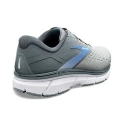 BROOKS Women's Dyad 11 Running Shoe - Grey/White/Blue - Extra Wide (2E) -Sport Footwear Shop 120312 065 H Dyad 11