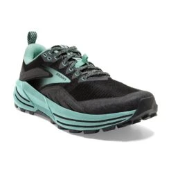 BROOKS Women's Cascadia 16 Trail Running Shoes - Black/Ebony/Yucca - Regular (B) -Sport Footwear Shop 120363 049 A Cascadia 16