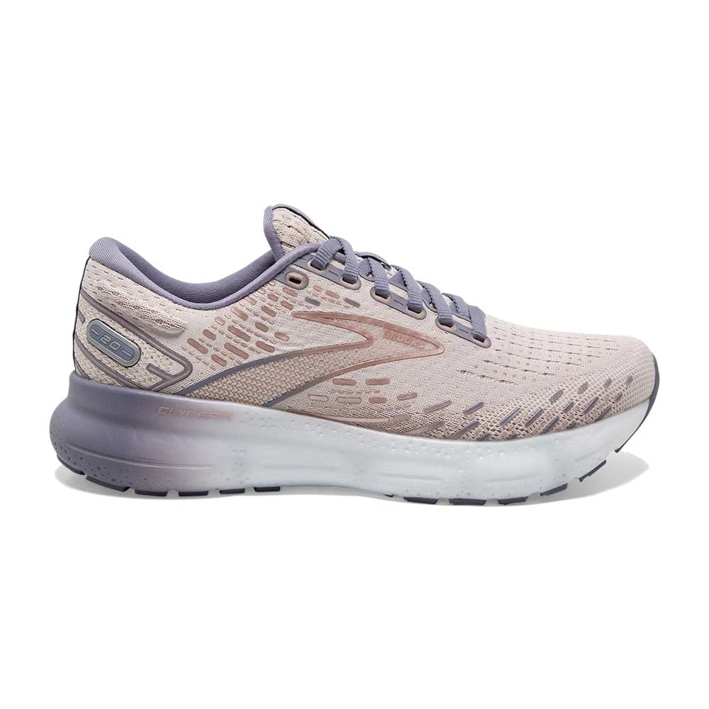 BROOKS Women's Glycerin 20 Running Shoe - Lilac/Silver Bullet/Pink- Regular (B) 3 BROOKS Women's Glycerin 20 Running Shoe - Lilac/Silver Bullet/Pink- Regular (B)