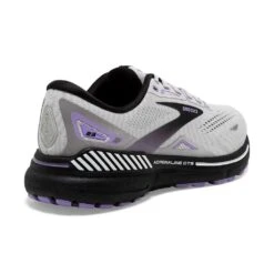 BROOKS Women's Adrenaline GTS 23 Running Shoe - Grey/Black/Purple- Wide (D) -Sport Footwear Shop 120381 039 H Adrenaline GTS 23 2