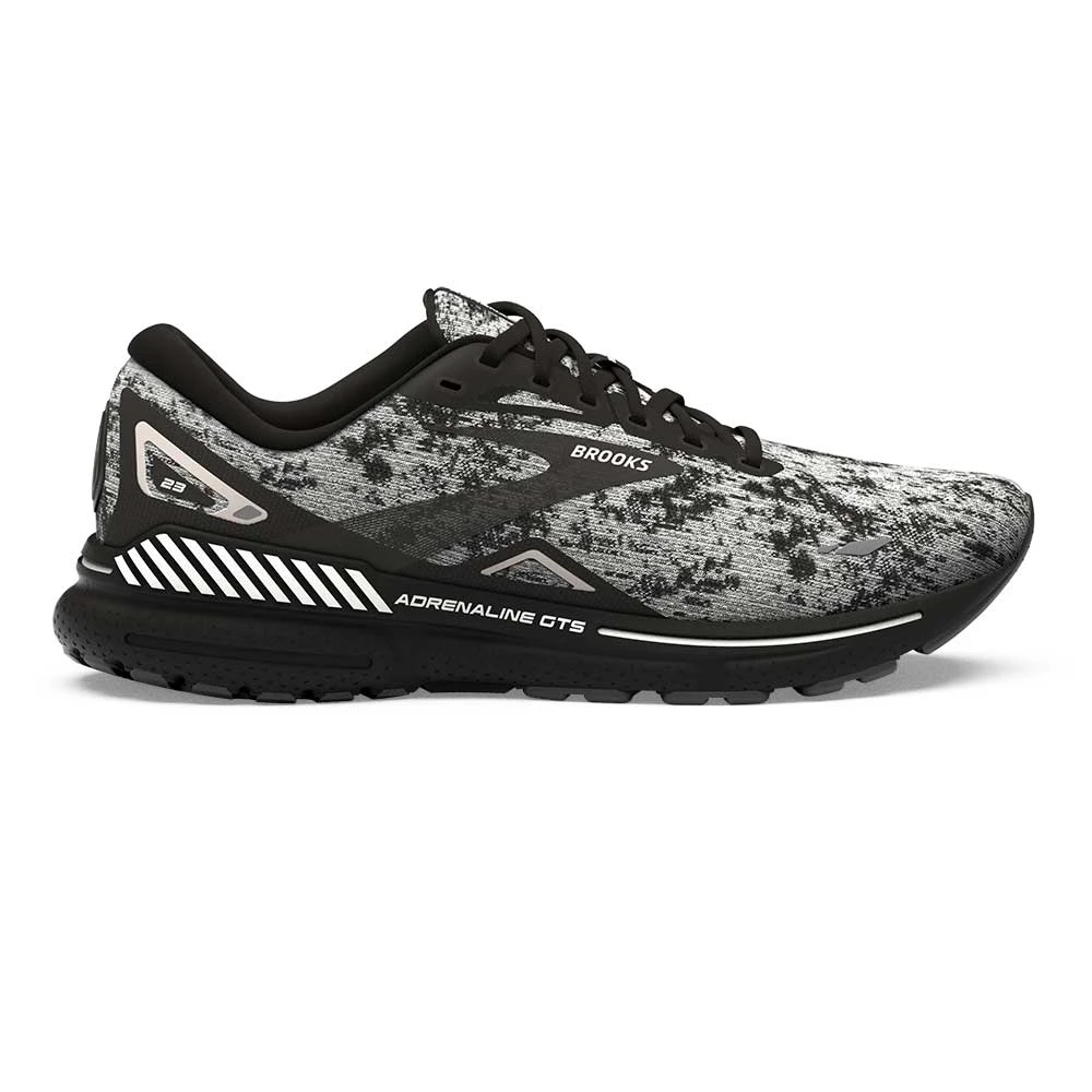 BROOKS Men's Adrenaline GTS 23 Running Shoe - White/Grey/Black- Regular (2E) 3 BROOKS Men's Adrenaline GTS 23 Running Shoe - White/Grey/Black- Regular (2E)