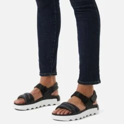 Sorel Women's Viibe Sandal - Black/Sea Salt- Regular (B) -Sport Footwear Shop 2030511 010 a9