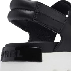 Sorel Women's Viibe Sandal - Black/Sea Salt- Regular (B) -Sport Footwear Shop 2030511 010 d