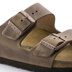 Birkenstock Arizona Cork Tobacco Brown Oiled Leather Sandal- Regular/Wide -Sport Footwear Shop 352203 detail 1