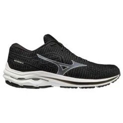 Mizuno Men's Wave Inspire 18 Waveknit Running Shoe- Ebony - Regular (D)