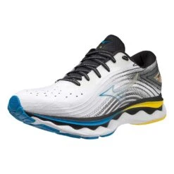Mizuno Men's Wave Sky 6 Running Shoe - White/Cyber Yellow - Regular (D) 11 Mizuno Men's Wave Sky 6 Running Shoe - White/Cyber Yellow - Regular (D) -Sport Footwear Shop 411369.0034 07