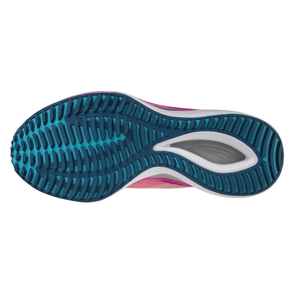 Mizuno Women's Wave Rebellion Flash Running Shoe - White/Silver - Regular (B) 7 Mizuno Women's Wave Rebellion Flash Running Shoe - White/Silver - Regular (B) - Image 5