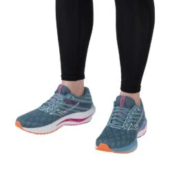 Mizuno Women's Wave Inspire 19 Running Shoe- Provincial Blue/White- Regular (B) -Sport Footwear Shop 411398 5B00 10