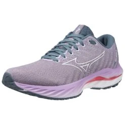 Mizuno Women's Wave Inspire 19 Running Shoe- Wisteria/China Blue- Regular (B) -Sport Footwear Shop 411398 6BCL 07