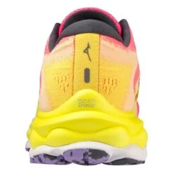 Mizuno Women's Wave Sky 7 Running Shoe - High/Vis Pink/Ombre Blue - Regular (B) -Sport Footwear Shop 411413 1VRE 05
