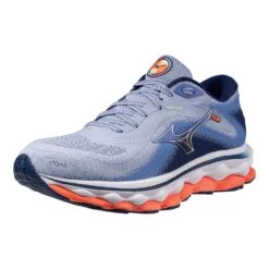 Mizuno Women's Wave Sky 7 Running Shoe - Blue Heron/Silver - Regular (B) -Sport Footwear Shop 411413 6Q73 07