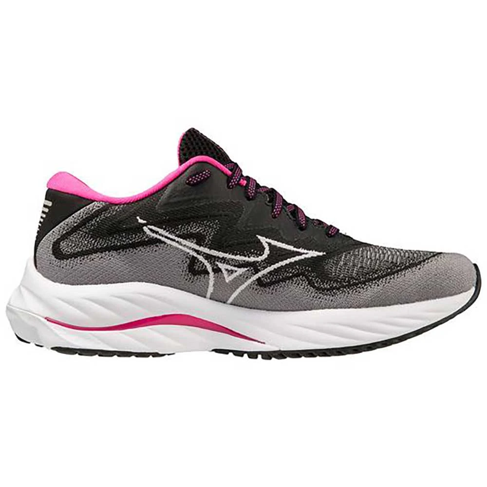 Mizuno Women's Project Zero Wave Rider 27 Running Shoe - Black/White- Regular (B) 3 Mizuno Women's Project Zero Wave Rider 27 Running Shoe - Black/White- Regular (B)