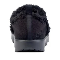 OOfos Women's OOcoozie Low Shoe Recovery Shoe - Black - Regular (B) -Sport Footwear Shop 5074BLACK shot5