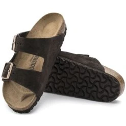 Birkenstock Arizona Mocha Suede Leather Sandal- Regular/Wide -Sport Footwear Shop 51903 sole