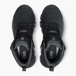 On Running Women's Cloudrock 2 Waterproof Hiking Boot- Black/Eclipse- Regular (B) -Sport Footwear Shop 63.98609 cloudrock 2 waterproof fw22 black eclipse w g2