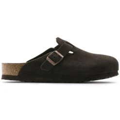 Birkenstock Boston Soft Footbed Mocha Suede- Regular/Wide -Sport Footwear Shop 660461 side bost b
