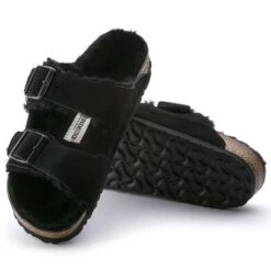 Birkenstock Arizona Shearling Sandal - Black - Regular/Wide -Sport Footwear Shop 752663 sole