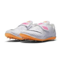 Unisex Nike Air Zoom High Jump Elite Spike - White/Black/Laser Pink - Regular (D) -Sport Footwear Shop 806561 102 PHCFH001