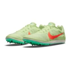 Nike Unisex Zoom Rival D Track Spike - Barely Volt/Hyper Orange/Dynamic Turq - Regular (D) -Sport Footwear Shop 907566 700 PHCFH001 1500 1