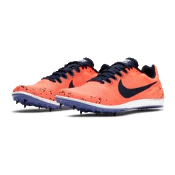 Nike Unisex Zoom Rival D 10 Track Spike - Bright Mango/Blackened Blue/Purple Pulse-Regular (D) -Sport Footwear Shop 907566 800 PHCFH001 2000