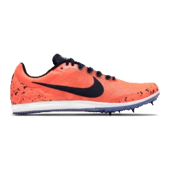 Nike Unisex Zoom Rival D 10 Track Spike - Bright Mango/Blackened Blue/Purple Pulse-Regular (D)