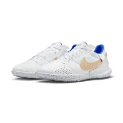 Unisex Nike Streetgato IC Soccer Shoes- White/Metallic Gold/Hyper Royal - Regular (D) -Sport Footwear Shop AURORA DC8466 174 PHCFH001 2000