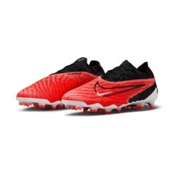 Men's Nike Phantom GX Elite Firm-Ground Soccer Cleats -Bright Crimson/White/University Red/Black - Regular (D) -Sport Footwear Shop AURORA DC9968 600 PHCFH001 2000