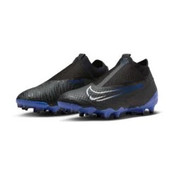 Nike Phantom GX Academy Dynamic Fit MG Soccer Cleat - Black/Chrome-Hyper Royal- Regular (D) -Sport Footwear Shop AURORA DD9472 040 PHCFH001 2000