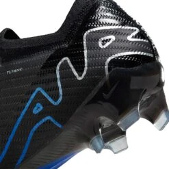 Nike Zoom Mercurial Vapor 15 Elite FG Soccer Cleat- Black/Chrome-Hyper Blue- Regular (D) -Sport Footwear Shop AURORA DJ4978 040 PHSYD003 2000