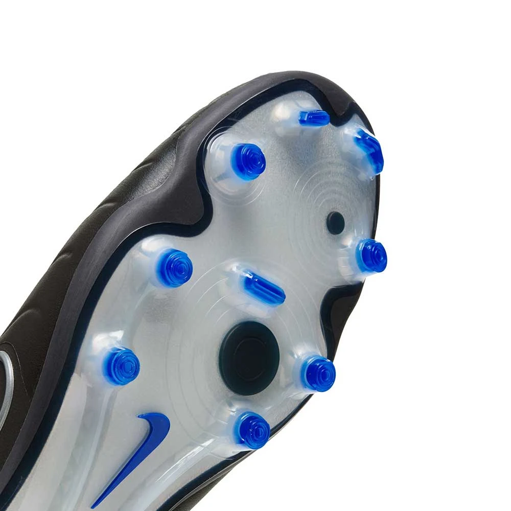 Nike Tiempo Legend 10 Elite FG Soccer Cleat - Black/Chrome-Hyper Blue- Regular (D) 8 Nike Tiempo Legend 10 Elite FG Soccer Cleat - Black/Chrome-Hyper Blue- Regular (D) - Image 6
