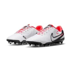 Nike Tiempo Legend 10 Academy MG Soccer Cleat - White/Black-Bright Crimson- Regular (D) -Sport Footwear Shop AURORA DV4337 100 PHCFH001 2000