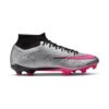 Unisex Nike Zoom Mercurial Superfly 9 Academy XXV MG Soccer Cleats - Metallic Silver/Hyper Pink -Sport Footwear Shop AURORA FB8402 060 PHSRH000 2000