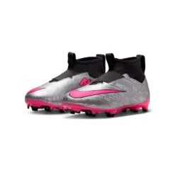 Nike Jr. Zoom Mercurial Superfly 9 Academy XXV MG Soccer Cleats- Metallic Silver/Hyper Pink- Regular (D) -Sport Footwear Shop AURORA FJ2032 060 PHCFH001 2000