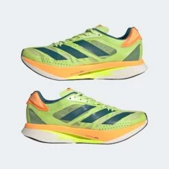 ADIDAS Unisex ADIZERO Adios Pro 2 - Pulse Lime/Real Teal/Flash Orange-Regular (D) -Sport Footwear Shop Adizero Adios Pro 2.0 Shoes Green GX3124 09 standard