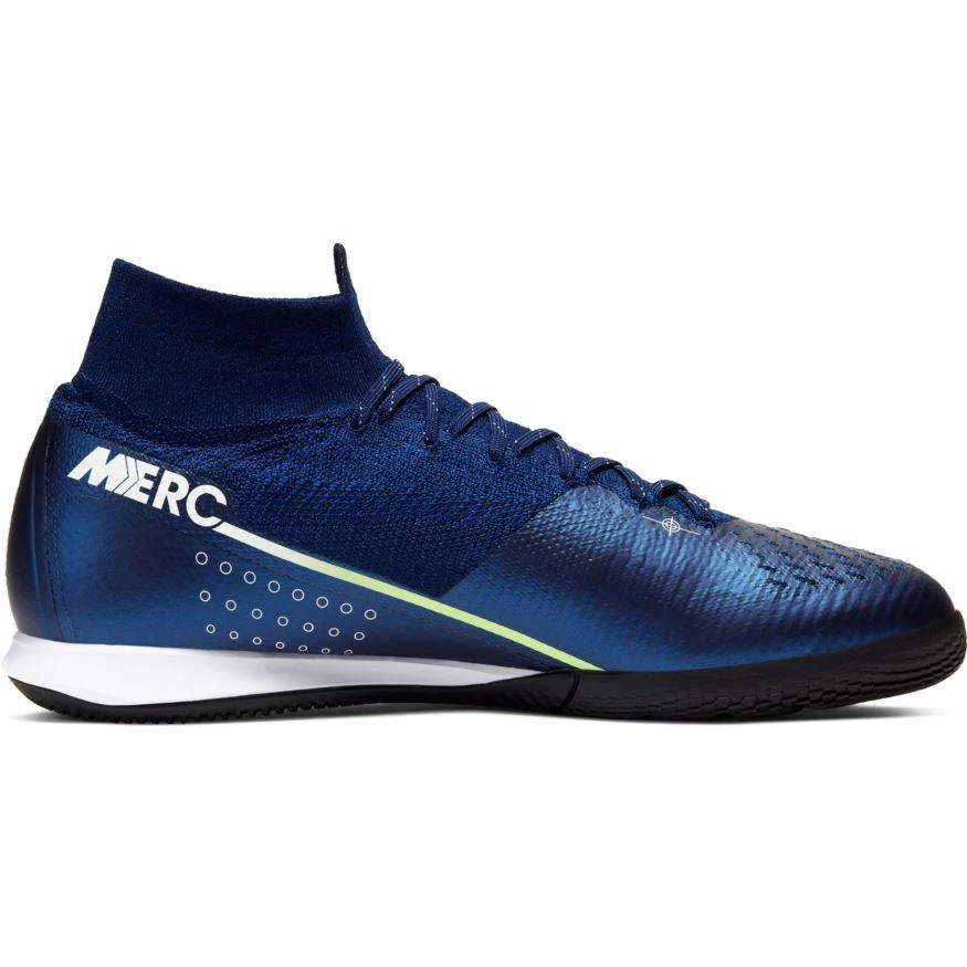 Nike Unisex Superfly 7 Elite MDS IC Soccer Cleat - Blue Void/White/Black/Metallic Silver 8 Nike Unisex Superfly 7 Elite MDS IC Soccer Cleat - Blue Void/White/Black/Metallic Silver - Image 6