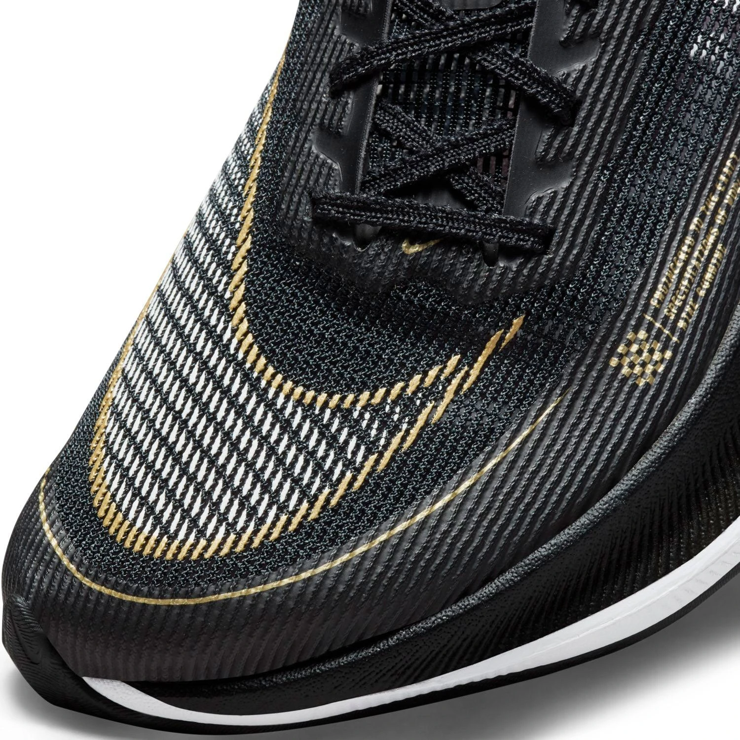 Nike Women's ZoomX Vaporfly Next % 2 Racing Shoe - Black/White/Metallic Gold Coin - Regular (B) 9 Nike Women's ZoomX Vaporfly Next % 2 Racing Shoe - Black/White/Metallic Gold Coin - Regular (B) - Image 7