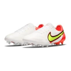 Nike Unisex Tiempo Legend 9 Elite FG Soccer Shoe - White/Volt/Bright Crimson - Regular (D) -Sport Footwear Shop CZ8482 176 PHCFH001 2000