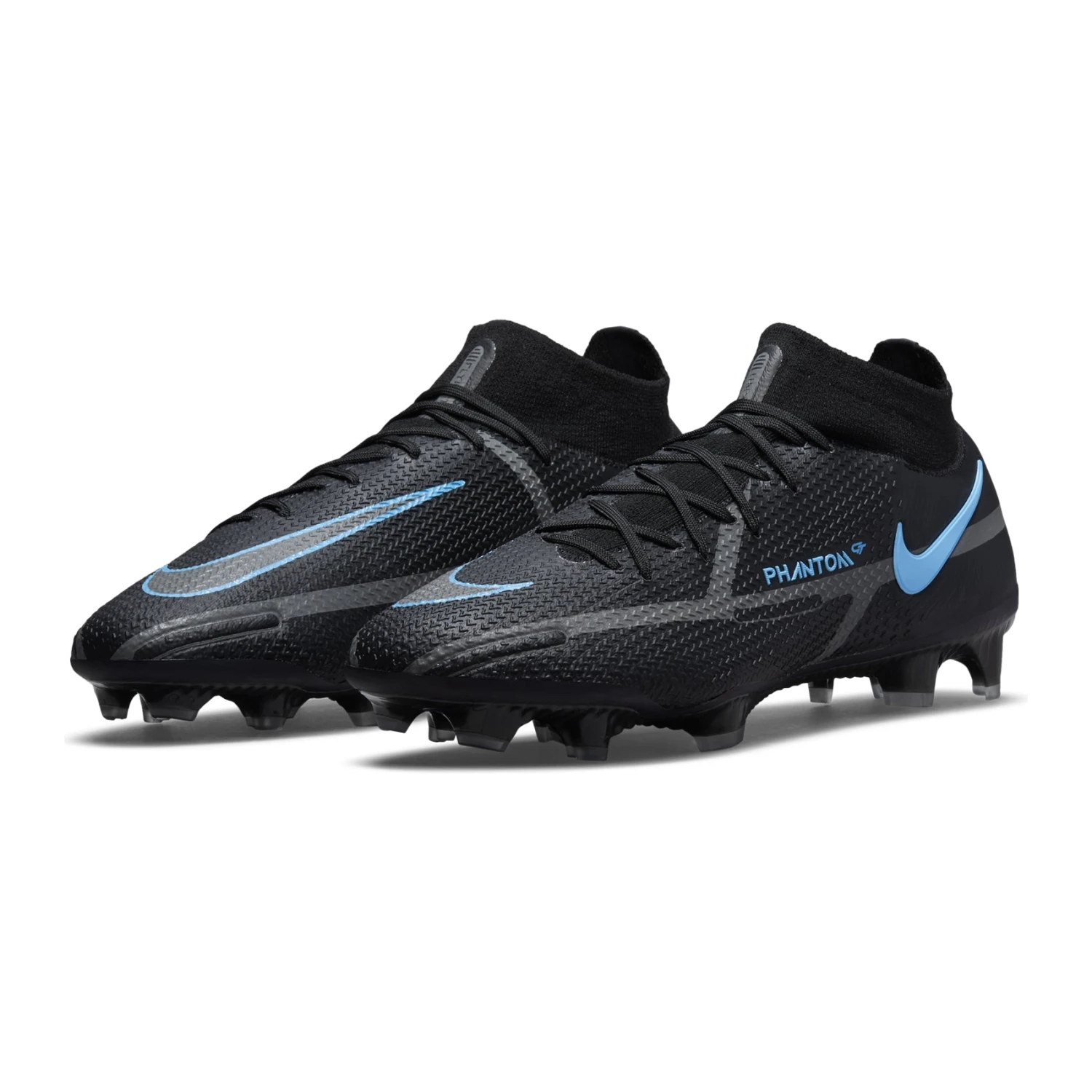 Nike Unisex Phantom GT2 Elite FG Soccer Shoe - Black/Black/Iron Grey 6 Nike Unisex Phantom GT2 Elite FG Soccer Shoe - Black/Black/Iron Grey - Image 4