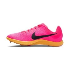 Unisex Nike Zoom Rival Track And Field Distance Spikes- Hyper Pink/Black/Laser Orange - Regular (D) -Sport Footwear Shop DC8725 600 PHSLH001 1
