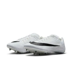 Unisex Nike Zoom Rival Sprint Spike- White/Black/Metallic Silver- Regular (D) -Sport Footwear Shop DC8753 100 PHCFH001