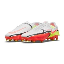 Nike Unisex Phantom GT2 Academy Flyease FG/MG Soccer Shoe - White/Bright Crimson/Volt -Sport Footwear Shop DH9638 167 PHCFH001 2000