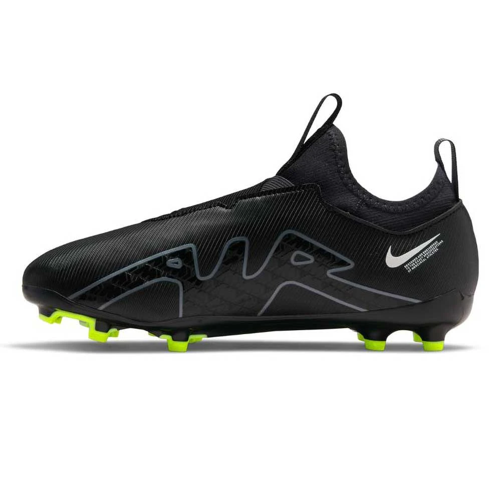 Nike Youth JR Vapor 15 Academy FG/MG Soccer Shoe - Black/Dark Smoke 4 Nike Youth JR Vapor 15 Academy FG/MG Soccer Shoe - Black/Dark Smoke - Image 2
