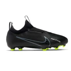 Nike Youth JR Vapor 15 Academy FG/MG Soccer Shoe - Black/Dark Smoke