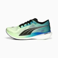 Men's Deviate Nitro Elite 2 Running Shoe- Fizzy Lime/Royal Sapphire/PUMA Black- Regular (D)