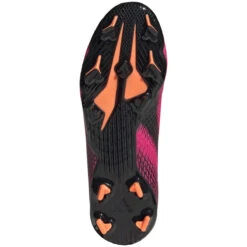 ADIDAS JR X Ghosted .3 Laceless FG Soccer Shoe - Shock Pink/Core Black/Screaming Orange -Sport Footwear Shop FY7281 02