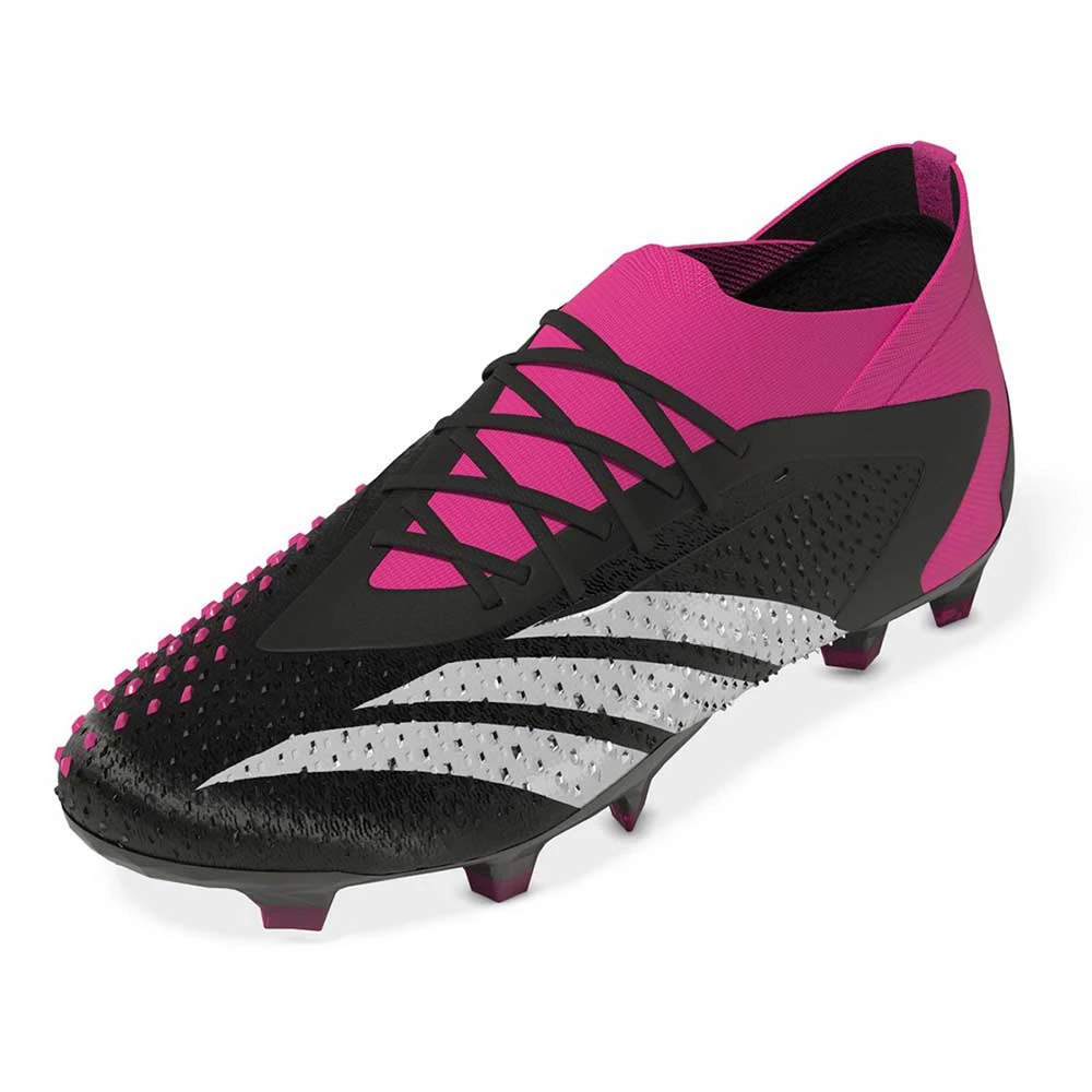 ADIDAS Unisex Predator Accuracy 1 FG Soccer Shoe - Core Black/Ftwr White/Team Shock Pink 2 - Regular (D) 3 ADIDAS Unisex Predator Accuracy 1 FG Soccer Shoe - Core Black/Ftwr White/Team Shock Pink 2 - Regular (D)