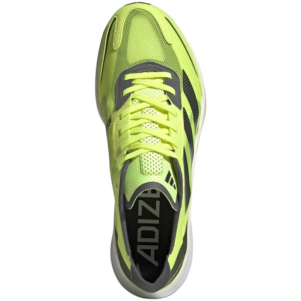 ADIDAS Men's AdiZERO Boston 11 Running Shoe- Solar Yellow/Night Met- Regular (D) 4 ADIDAS Men's AdiZERO Boston 11 Running Shoe- Solar Yellow/Night Met- Regular (D) - Image 2