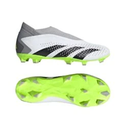 ADIDAS Unisex Predator Accuracy .3 Laceless FG - Cloud White/ Core Black / Lucid Lemon- Regular (D) -Sport Footwear Shop GZ0021 22 model
